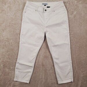 Nygard Jeans Women's White Capri Stretchy size 14